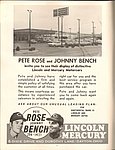 1970 Pete Rose and Johnny Bench Lincoln Mercury - Yearbook Ad.jpg