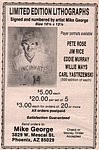 1985 Mike George - Lithograph Ad BHN Dec.jpg