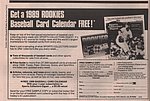 1988 Beckett Media - Baseball Cards Rookie Calendar Ad BHN Oct.jpg