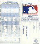 1973 Major League Baseball - All-Star Game Official Ballot.jpg