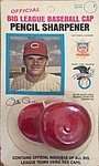 1968 Orange Products - Big League Baseball Cap Pencil Sharpener - Hanger Display.jpg