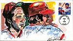 Wild Horse Cachets 1998 - Hand Painted Cachet Cover - Johnny Bench and Pete Rose.jpg