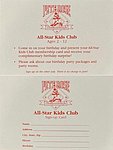 1992 Ballpark Cafe - All Star Kids Club Form.jpg