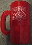 1992 Ballpark Cafe - Cup - Plastic Mug Red.jpg