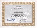 1985 Pete Rose Banquet - Troy Ford Certificate.jpg